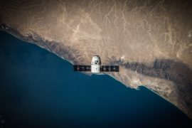 satellite over earth, intro to GIS in R
